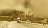 Seydikemer’de orman yangını trafiği kesti