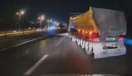 TEM Otoyolu'nda kamyon dehşeti kamerada
