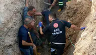 Adıyaman'da kanalizasyon kazısında toprak kayması sonucu bir işçi göçük altında kaldı