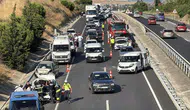 Tekirdağ yolunda yedi araç birbirine girdi