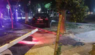 Isparta’da alkollü aday sürücü kaldırıma daldı
