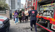 Çorlu'da apartman yangını panik yarattı