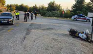 Mut yayla yolunda motosiklet kazası