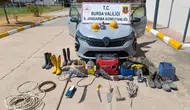 Bursa'da defineciler 35 metrelik tünel kazarken suçüstü yakalandı