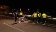 Karaman'da motosiklet kazası kamerada
