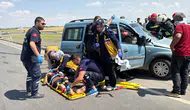 Seydişehir yolunda iki araç çarpıştı