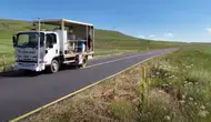Kars köy yollarında güvenlik çizgileri çekiliyor