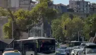 Bursa trafiğinde damadı durduran otobüs şoförü