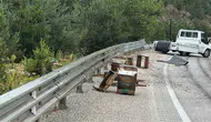 Kastamonu'da arı yüklü kamyonet kaza yaptı