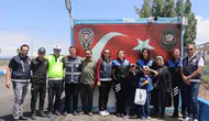 Erzurum trafiğinde minik polis Esila mesaisi