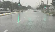 Edirne’de aniden bastıran yağmur hayatı felç etti