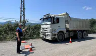 Ordu merkezinde ağır vasıta denetimi 11 şoföre fatura çıkardı