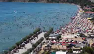 İstanbul sıcağında Silivri plajları dolup taştı