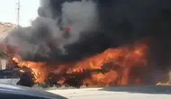 Suriye'de yolun sonu: İki otobüs kafa kafaya çarpıştı, bilanço ağır