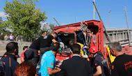 Aksaray’da ağır kaza Kamyonet hafriyat kamyonuna çarptı