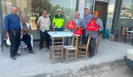 Gaziantep'te traktör kazalarına karşı jandarmadan reflektör önlemi