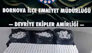 İzmir'de polisten kaçan otomobilden 118 bin uyuşturucu hap çıktı
