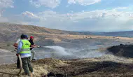 Nallıhan’da arazide başlayan yangın ekiplerin müdahalesiyle durduruldu
