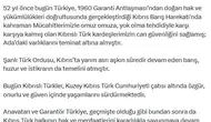 Kıbrıs Barış Harekatı'nın 52'nci yılı kutlanıyor
