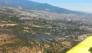 Bornova ormanlarında korkutan yangın söndürüldü