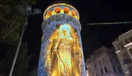 Galata Kulesi 15 Temmuz için ışıklarla donatıldı