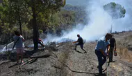 Gömeç'te orman yangını üç gündür kontrol altına alınamıyor