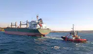 Çanakkale Boğazı dev gemi yüzünden çift yönlü trafiğe kapatıldı