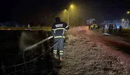 Adıyaman'daki yangında polis ekipleri bir kaplumbağayı son anda kurtardı