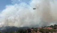 Gömeç ormanlarında yangınla mücadele 24 saati geride bıraktı