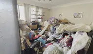 Kuşadası’nda bir daireden iki tondan fazla çöp çıktı