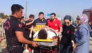 Kahramanmaraş'ta kontrolden çıkan araç takla attı