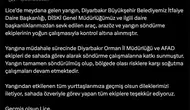Lice alevlere teslim olmuştu ekipler yangını söndürdü