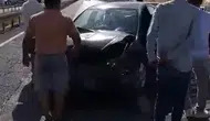 Nusaybin İpekyolu üzerinde kaza bir kişiyi hastanelik etti