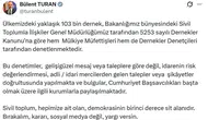 İçişleri Bakanlığı Türkiye’deki 103 bin derneği mercek altına aldı