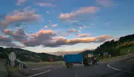 Amasya yolunda saniyelerle gelen ölümden dönüş