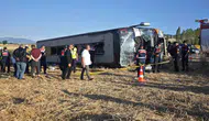 Amasya yolunda otobüs devrildi 46 kişi yaralandı