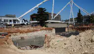 Antalya'da inşaat temelinde göçük İki işçi hastaneye kaldırıldı