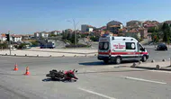 Karaman'da dikkatsizlik sonucu motosikletli kaza yaptı