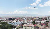 F-16'lar Erzurum semalarında tarihi gün için havalandı