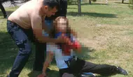 Çatalca'da parkta dehşet anları