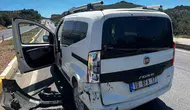 Burhaniye trafiğinde maddi hasarlı kaza