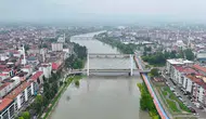 Samsun’da sağanak yağış Yeşilırmak’ta su seviyesini yükseltti