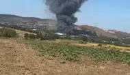 Çatalca'daki bir fabrikada dumanlar yükseliyor