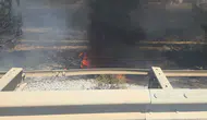 Orhangazi yolunda korkutan yangın söndürüldü