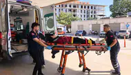 İnegöl yolunda motosiklet dere yatağına yuvarlandı
