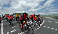 Elazığlı bisikletçi 550 kilometreyi tek başına pedalladı