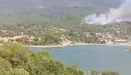 Aydın Çine’de orman yangını kamerada