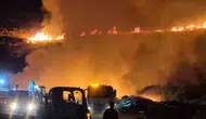 Bodrum’da gece vakti makilik yangını paniği