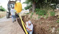 Samsun Canik ilçesinde evlere doğal gaz hattı çekiliyor