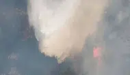 Manisa Akhisar'daki orman yangınında ekipler alevleri kontrol altına almaya çalışıyor